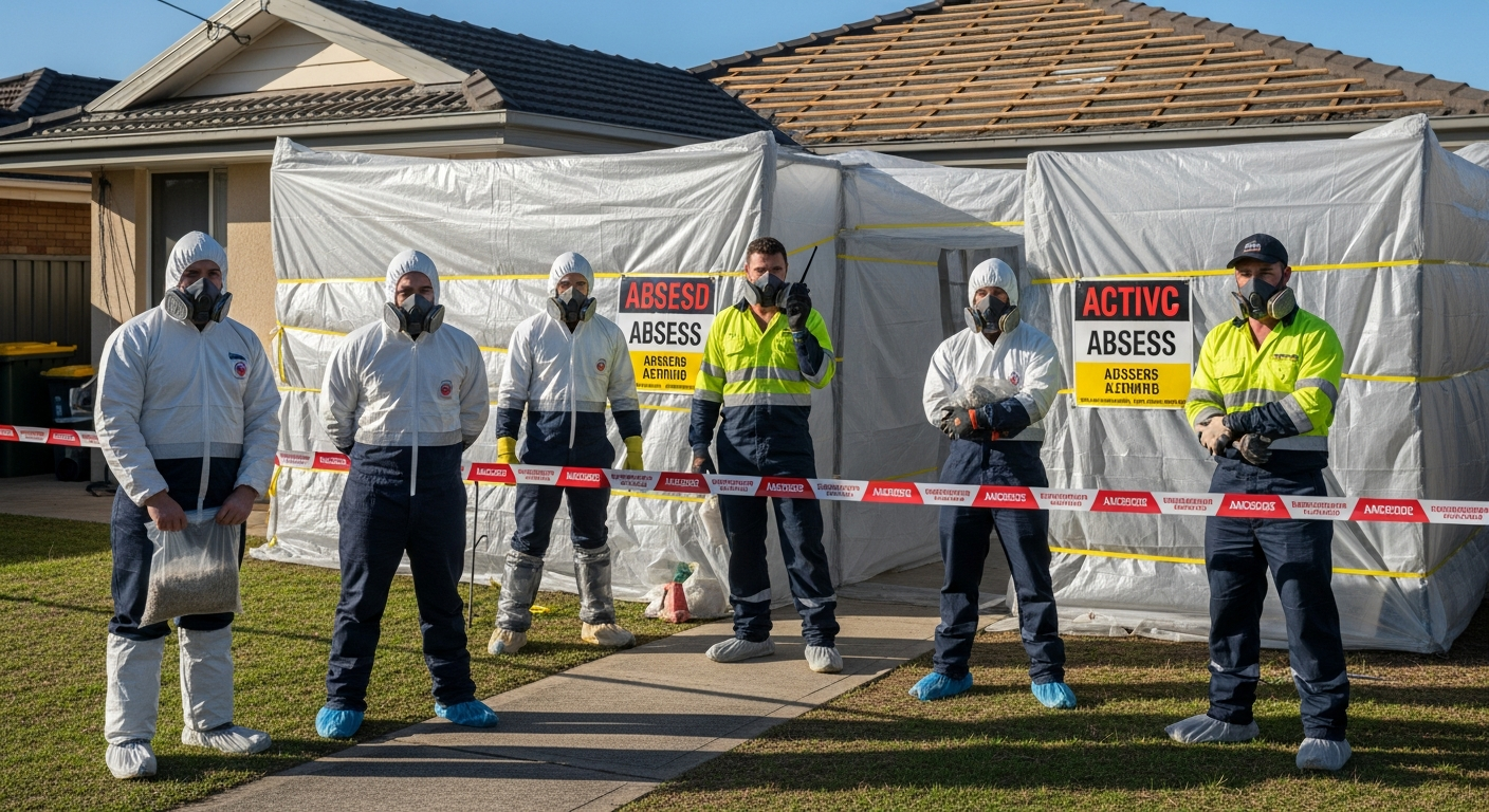 Licensed asbestos removal technicians