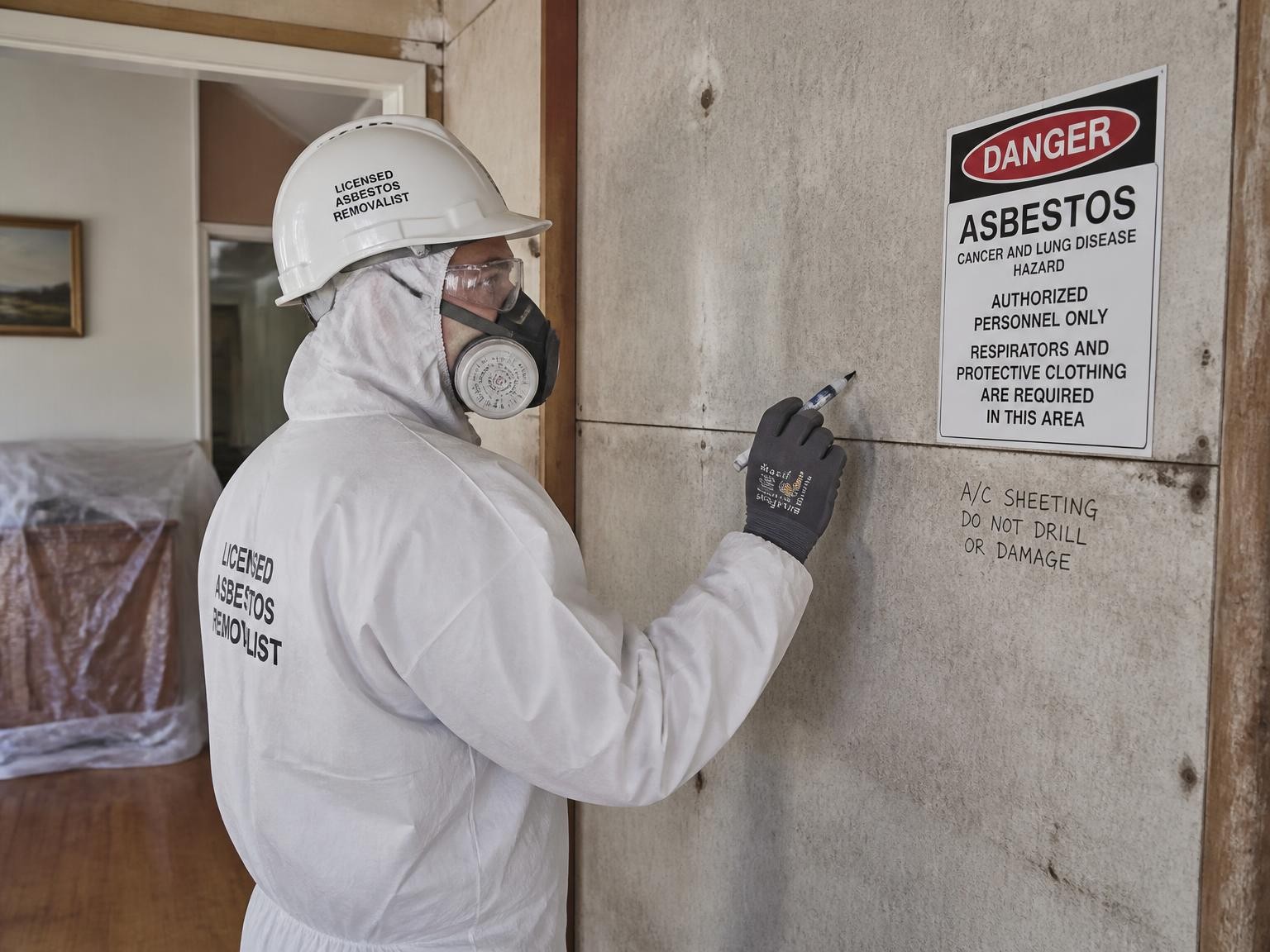 Asbestos assessment before removal