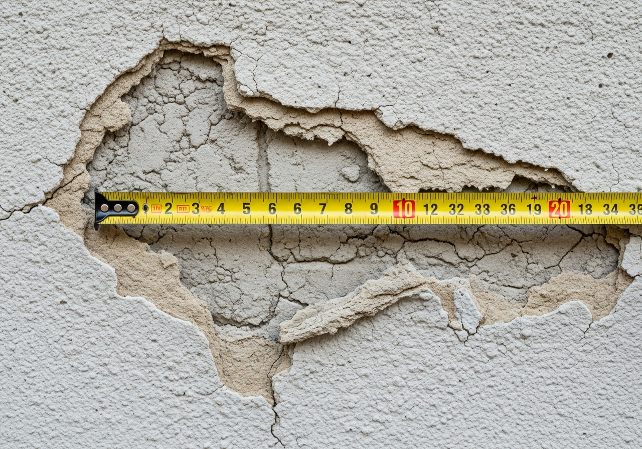 Asbestos sheeting close-up