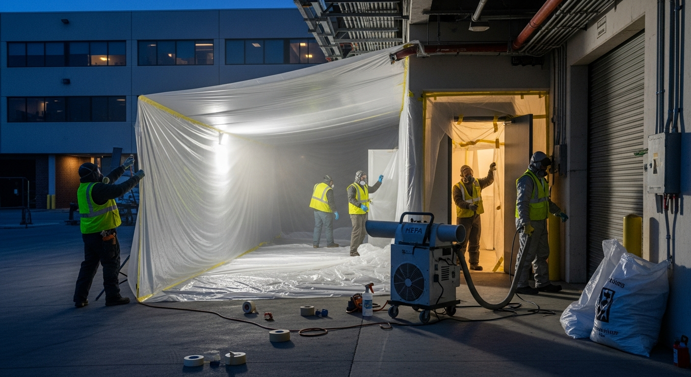 Commercial asbestos abatement