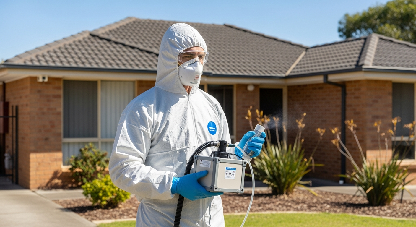 Asbestos air monitoring technician