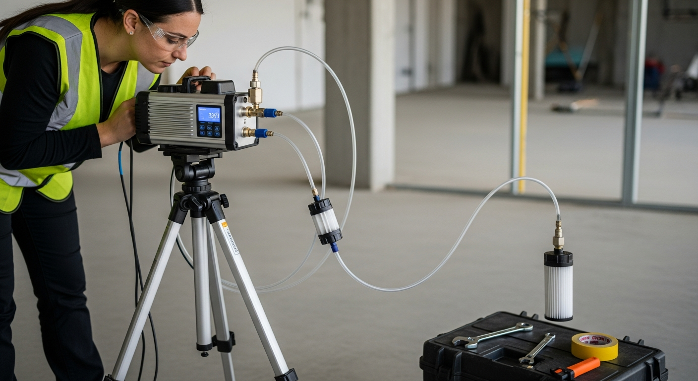 Air monitoring setup in Brisbane