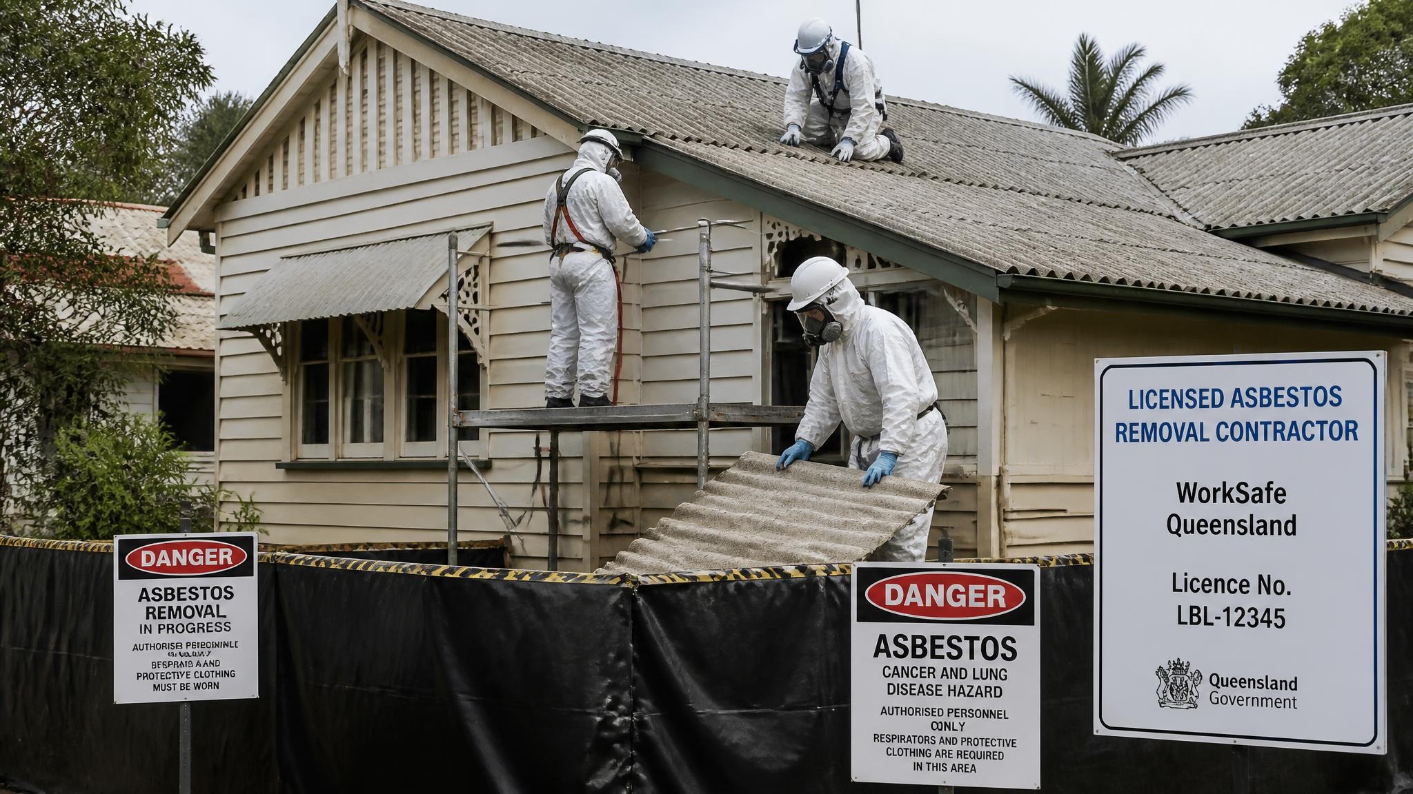Licensed asbestos removal in Queensland