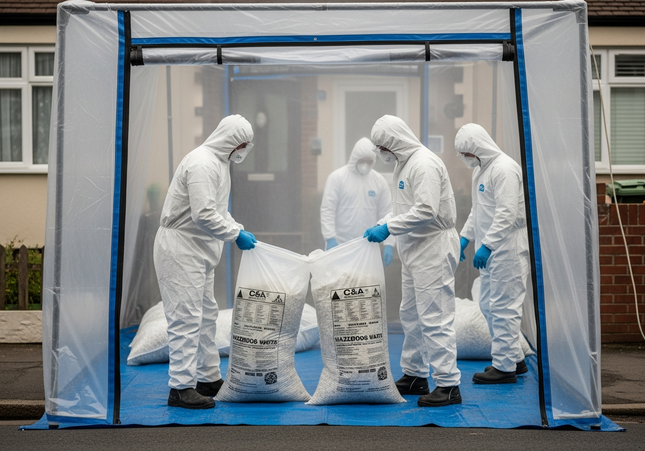 Licensed asbestos removal
