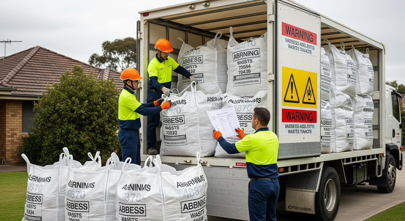 Asbestos waste transport