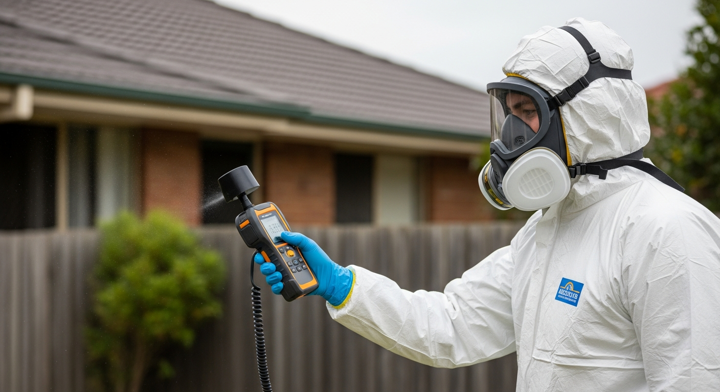 Asbestos air monitoring technician