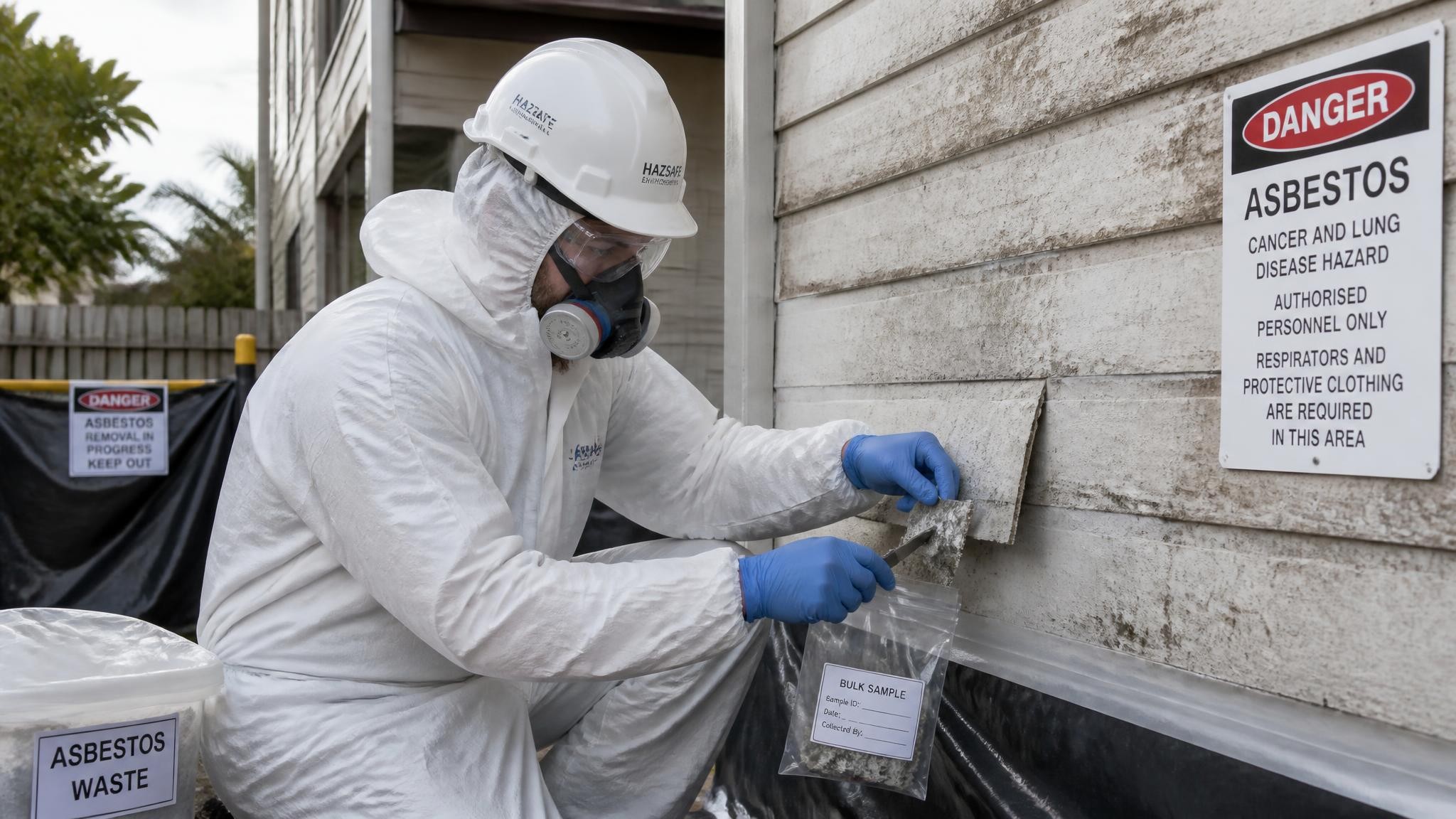 Asbestos testing and sampling in Brisbane
