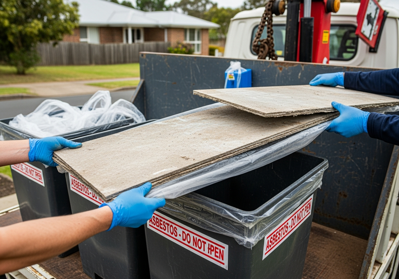 Asbestos disposal transport