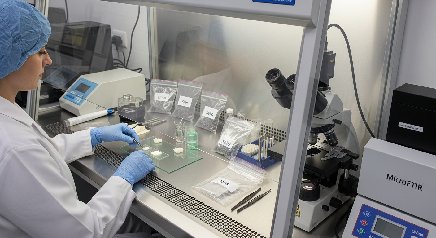 Asbestos testing lab