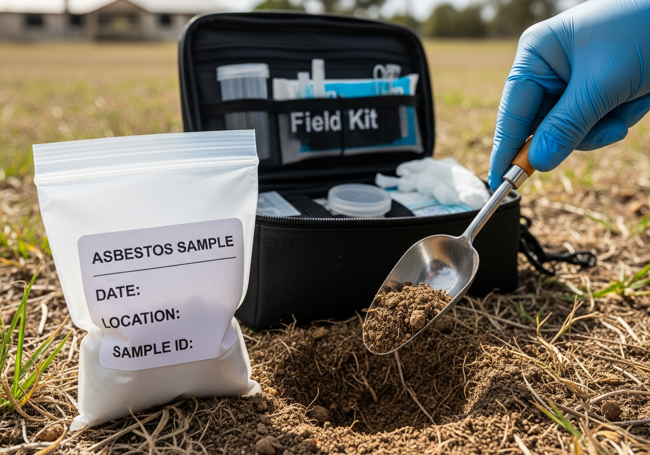 Asbestos soil sampling