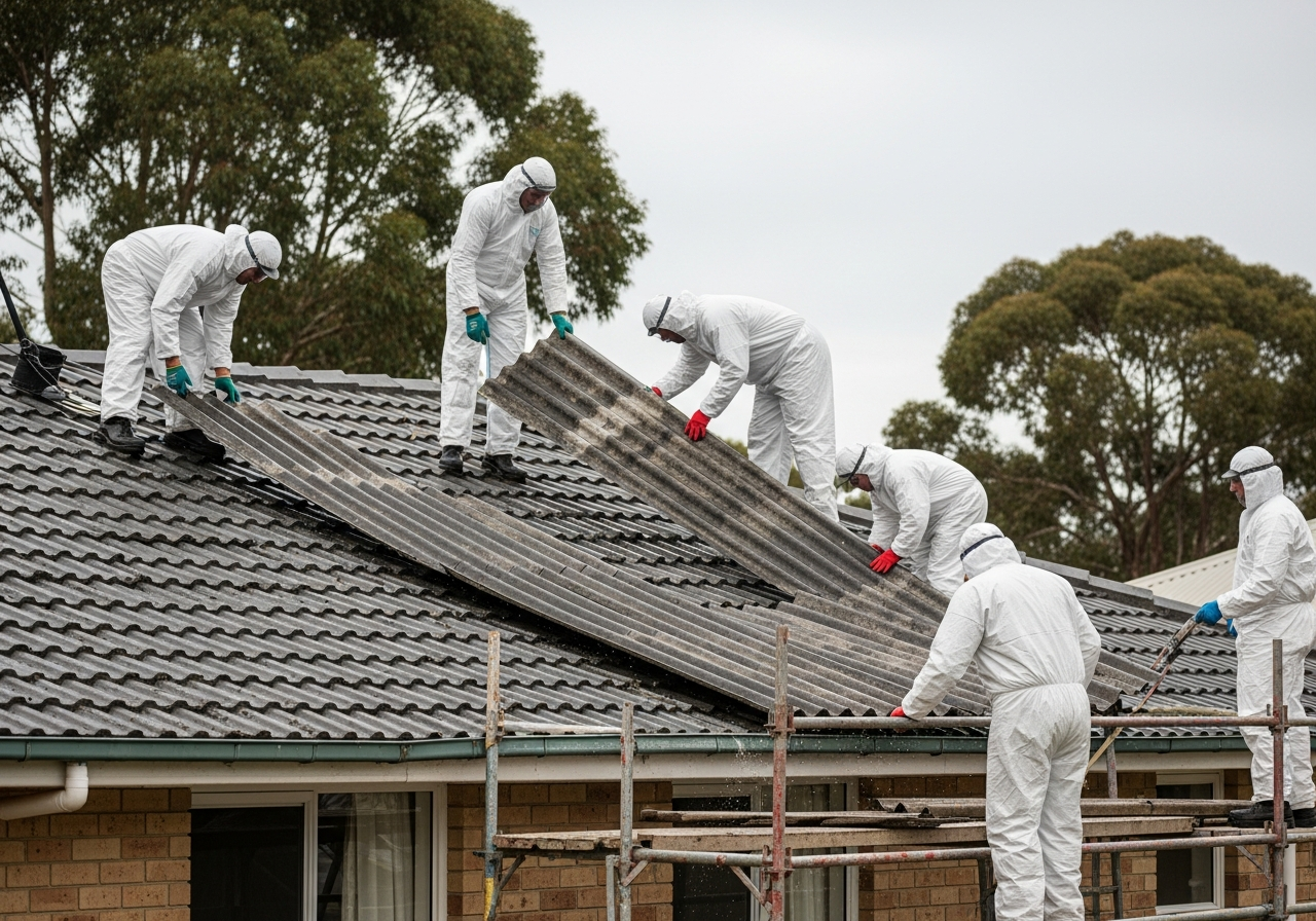 Licensed asbestos removal