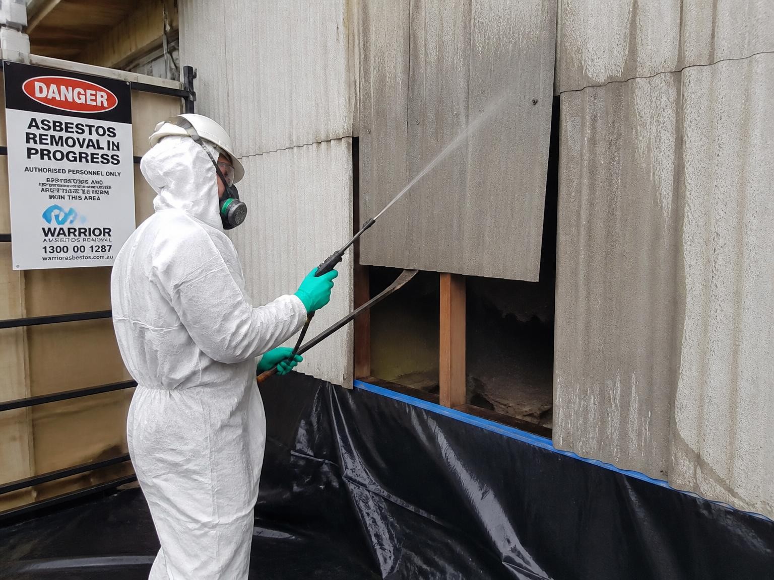 Professional asbestos removal and waste management