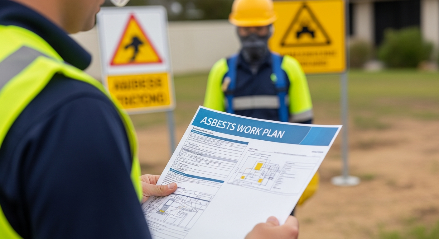 Asbestos work plan on site