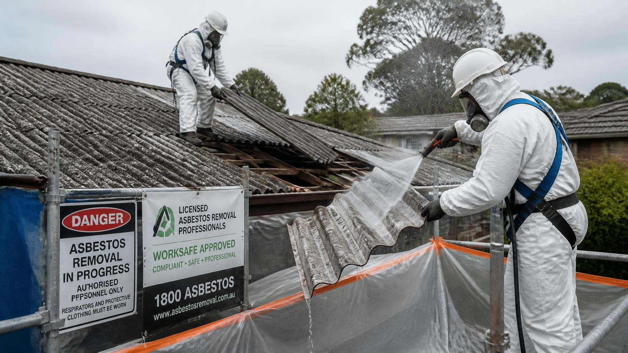 Licensed asbestos roof removal in Australia