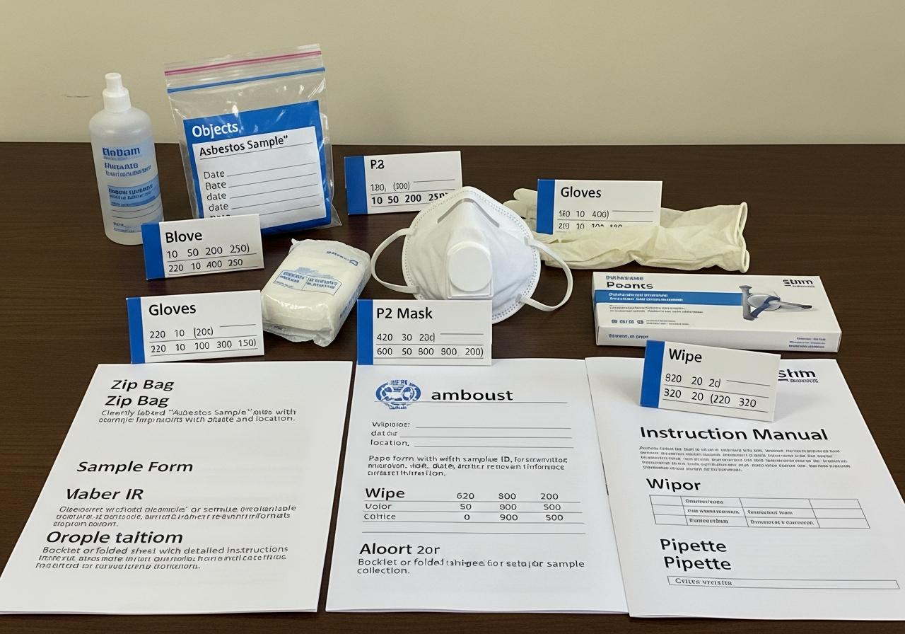 Asbestos sample kit contents