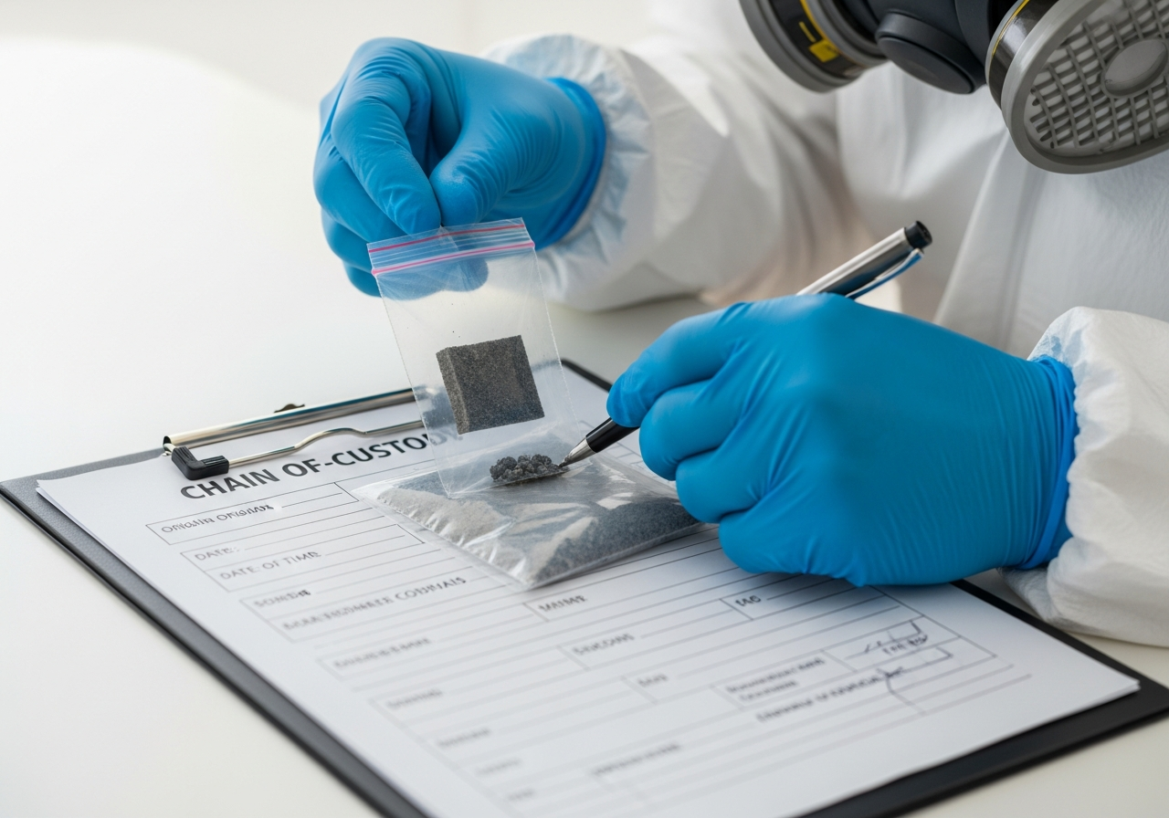 Asbestos sampling and chain of custody