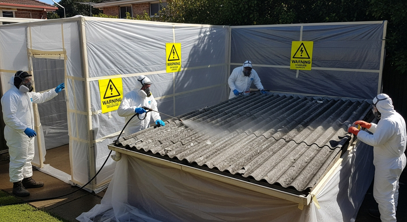 Containment and wet-method removal