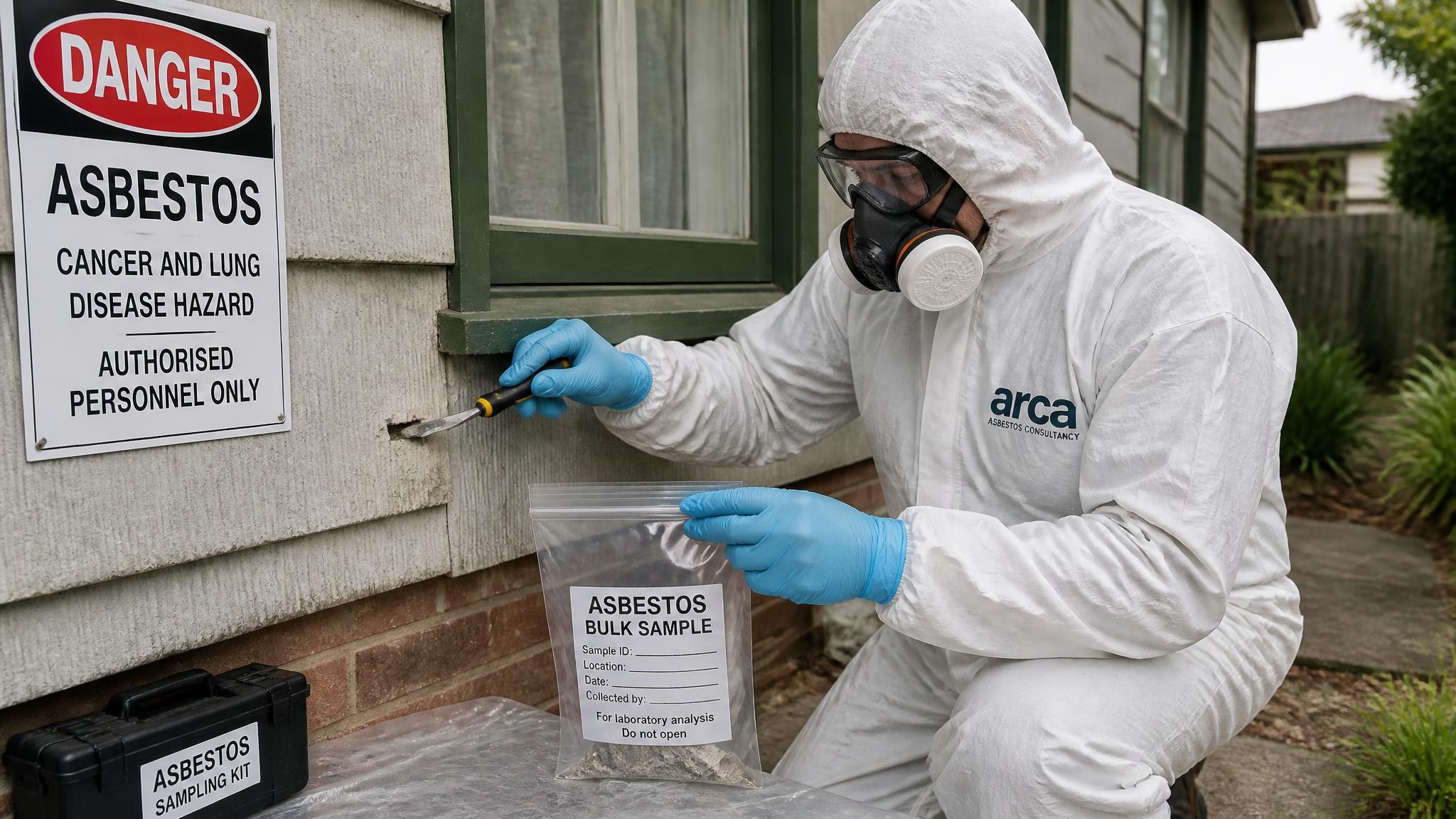 Asbestos testing and sampling service