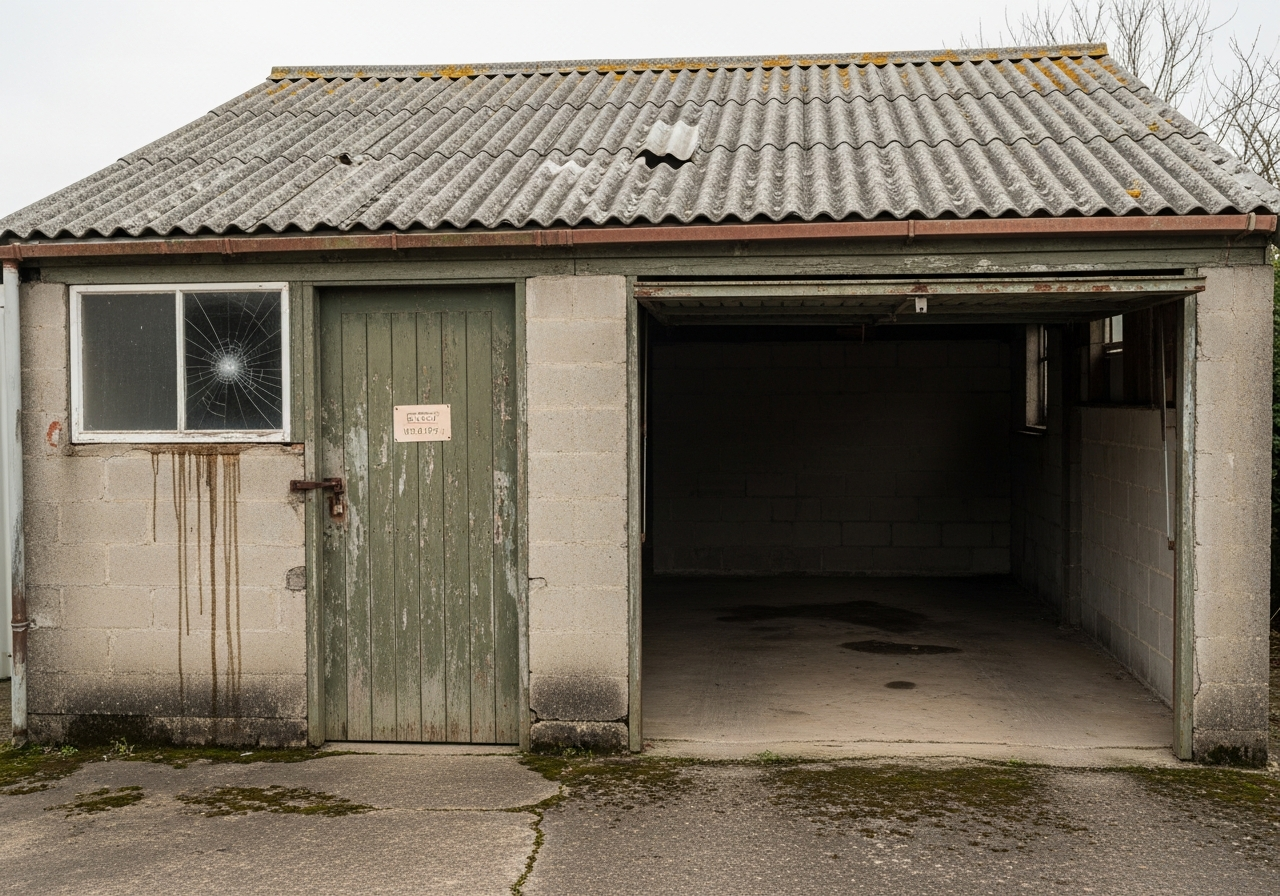 Asbestos garage example
