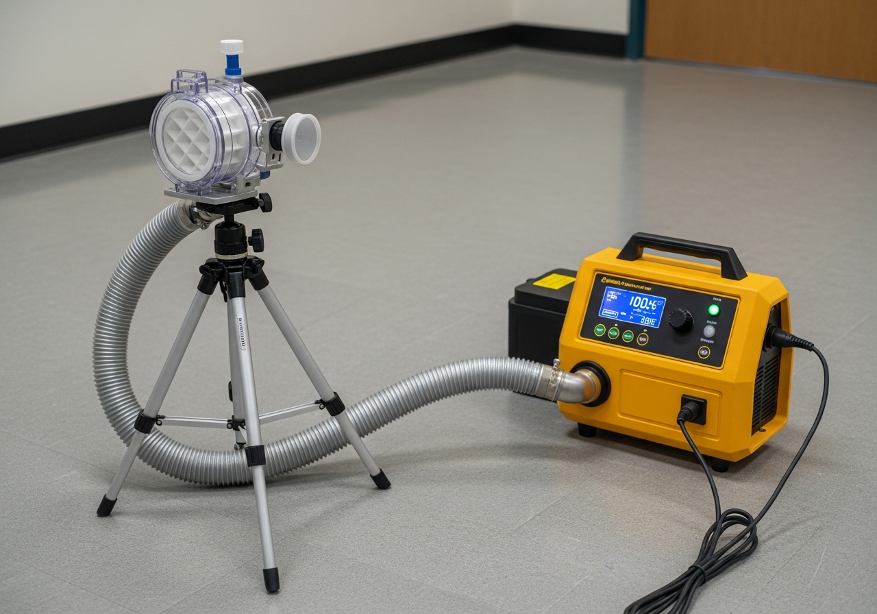 Asbestos air monitoring equipment