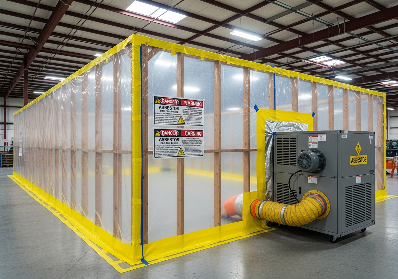 Warehouse asbestos containment