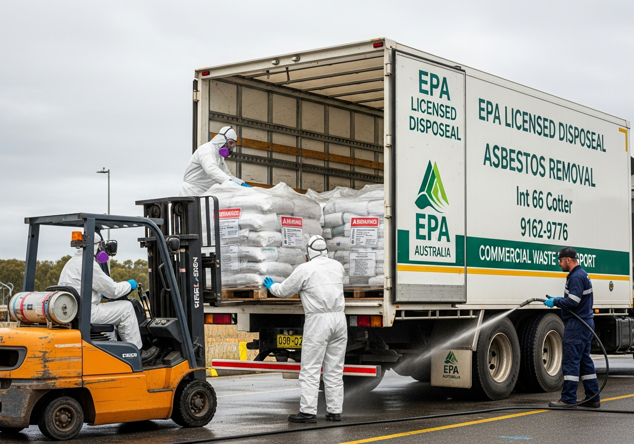 Asbestos transport to disposal facility